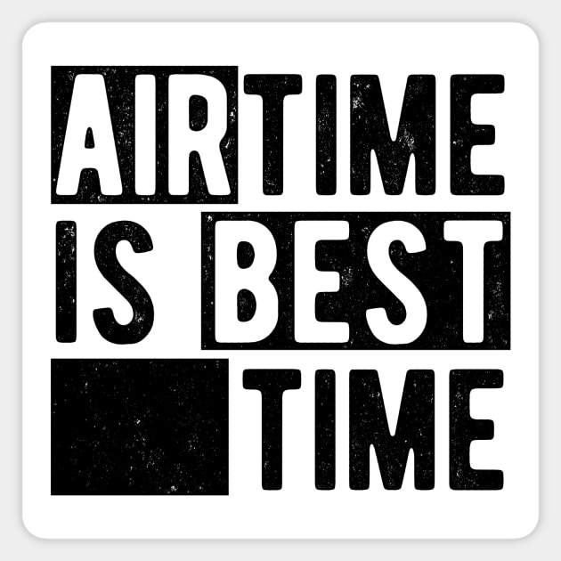 Airtime Is Best Time - Funny Roller Coaster Enthusiast Sticker by emmjott